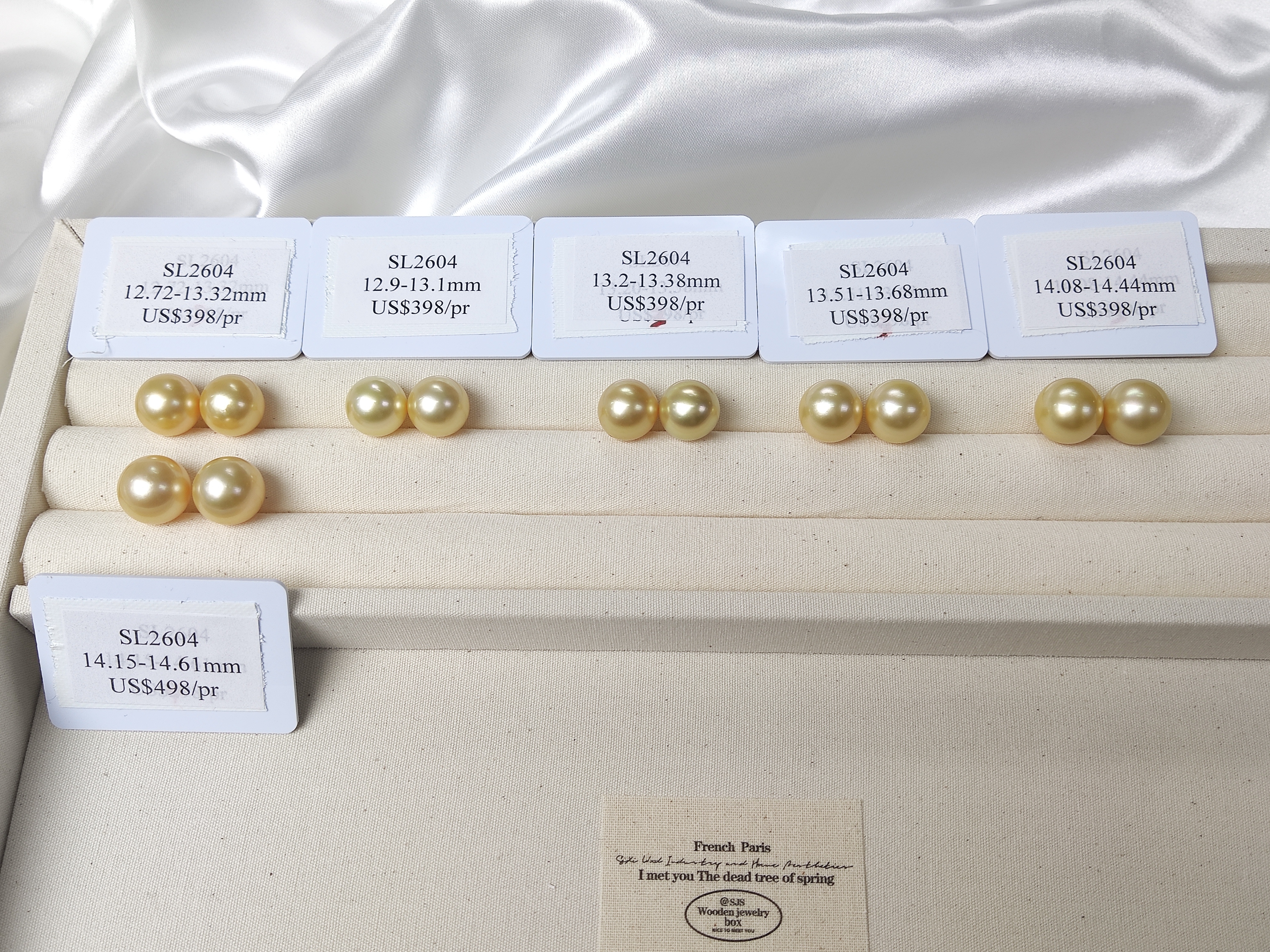 Pearls Ear ring 12～15mm