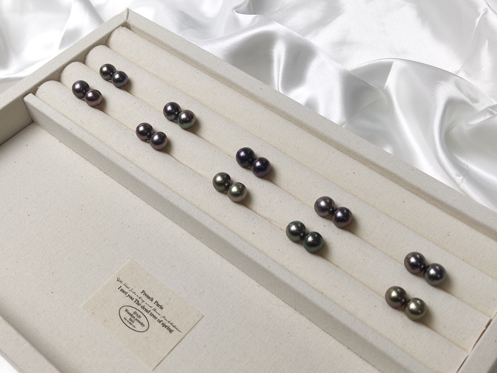 Pearls Ear ring 9～11mm