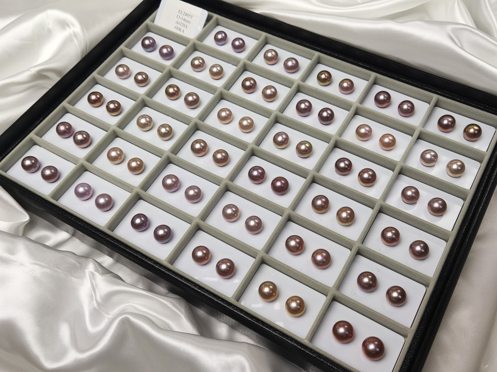 5A Top Quality Pearls Ear ring 13~14mm