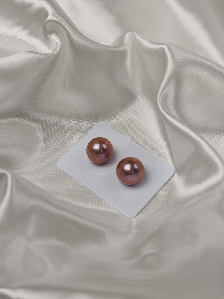 5A Top Quality Pearls Ear ring 13~14mm