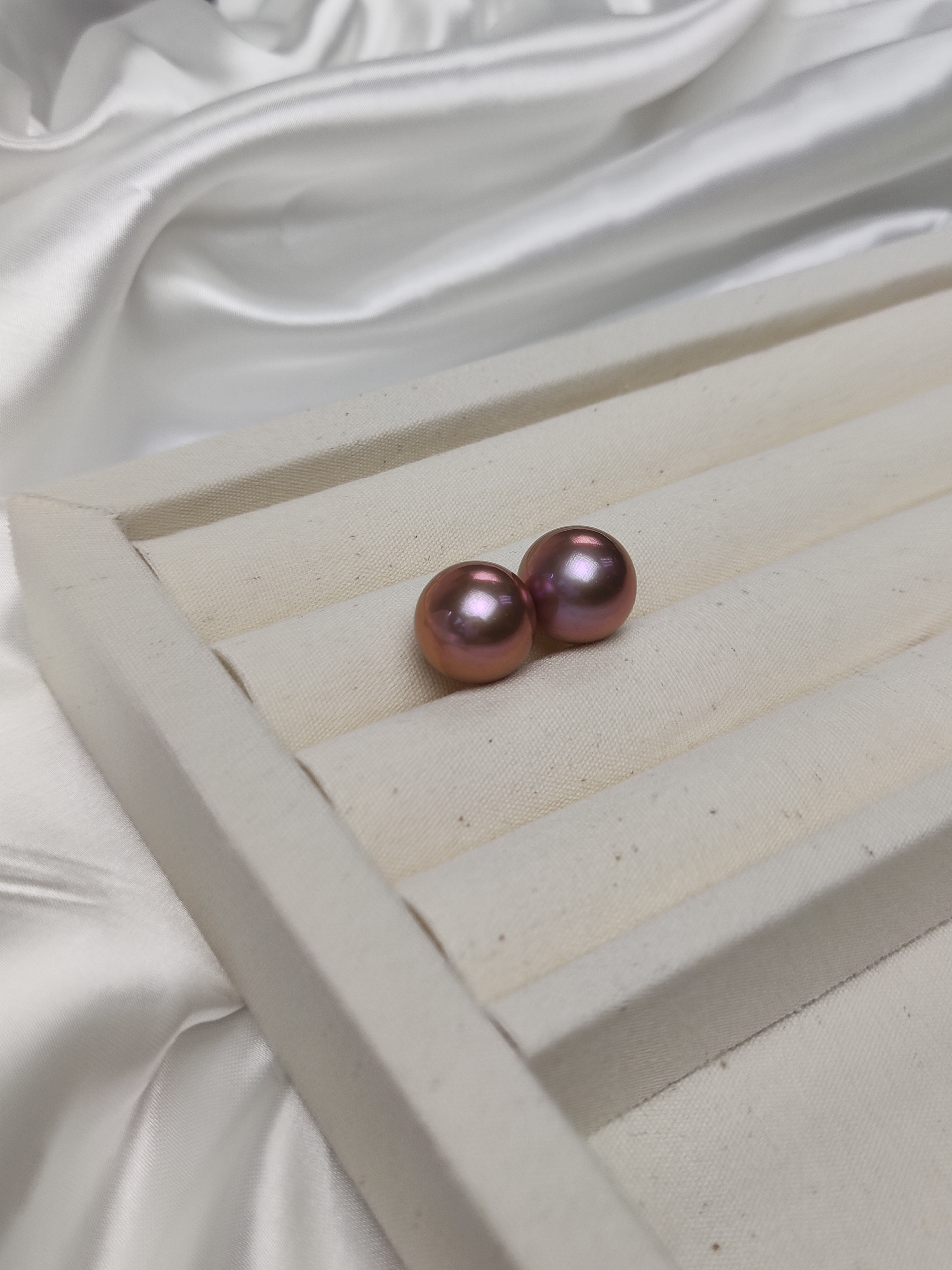 5A Top Quality Pearls Ear ring 13~14mm