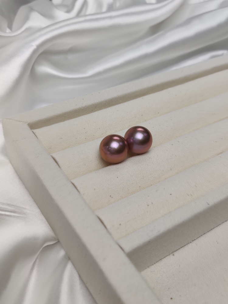 5A Top Quality Pearls Ear ring 13~14mm