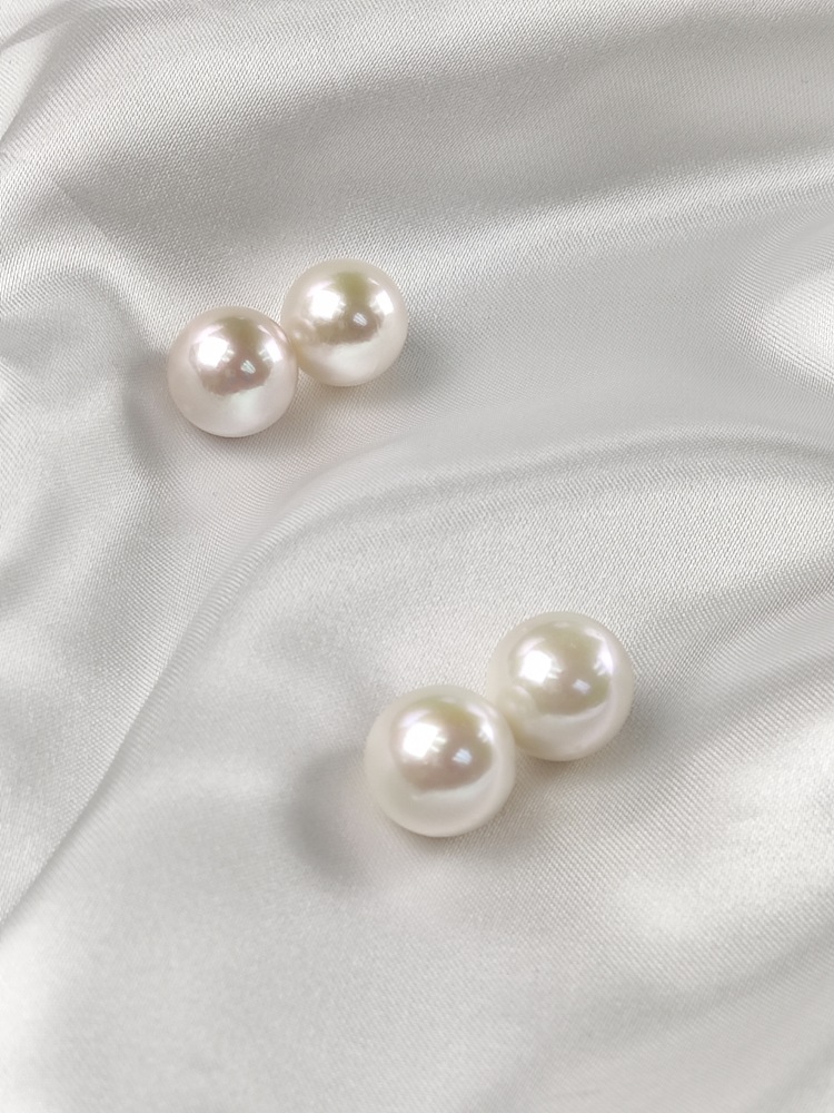 Pearls Ear ring 13~14mm