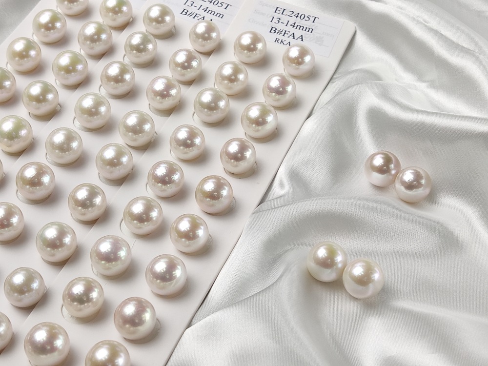 Pearls Ear ring 13~14mm
