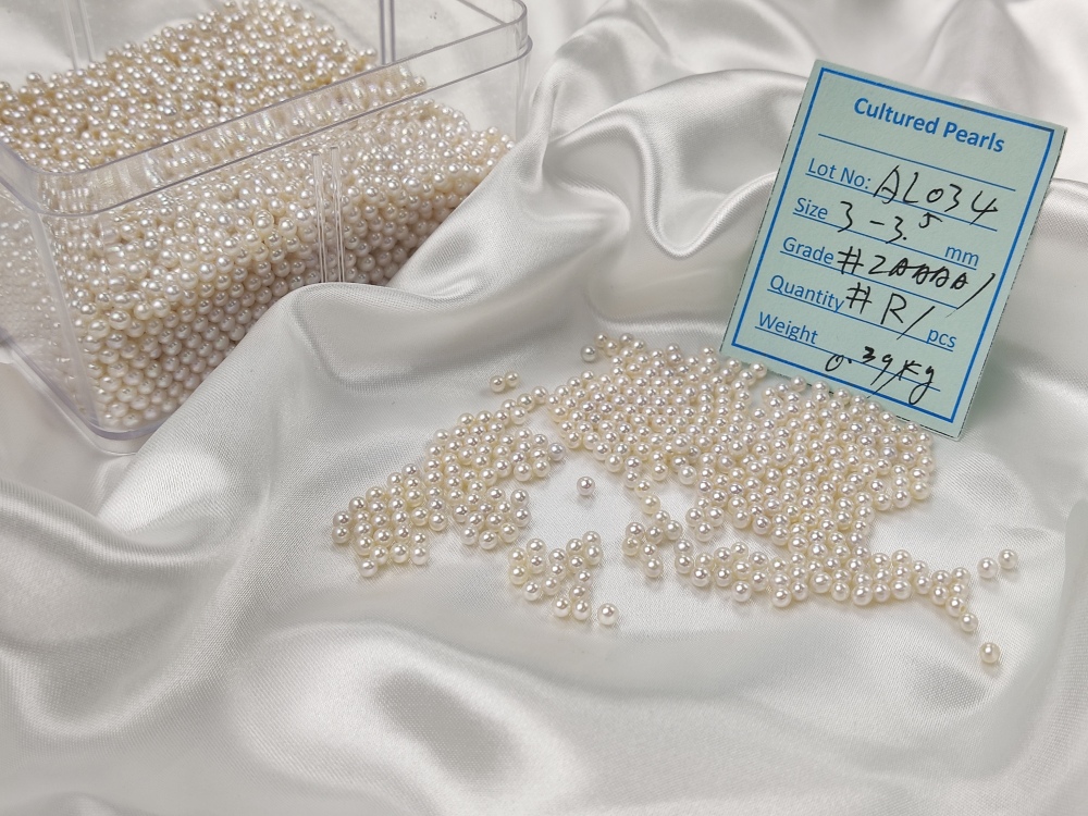 Loose White Pearl 3~3.5mm
