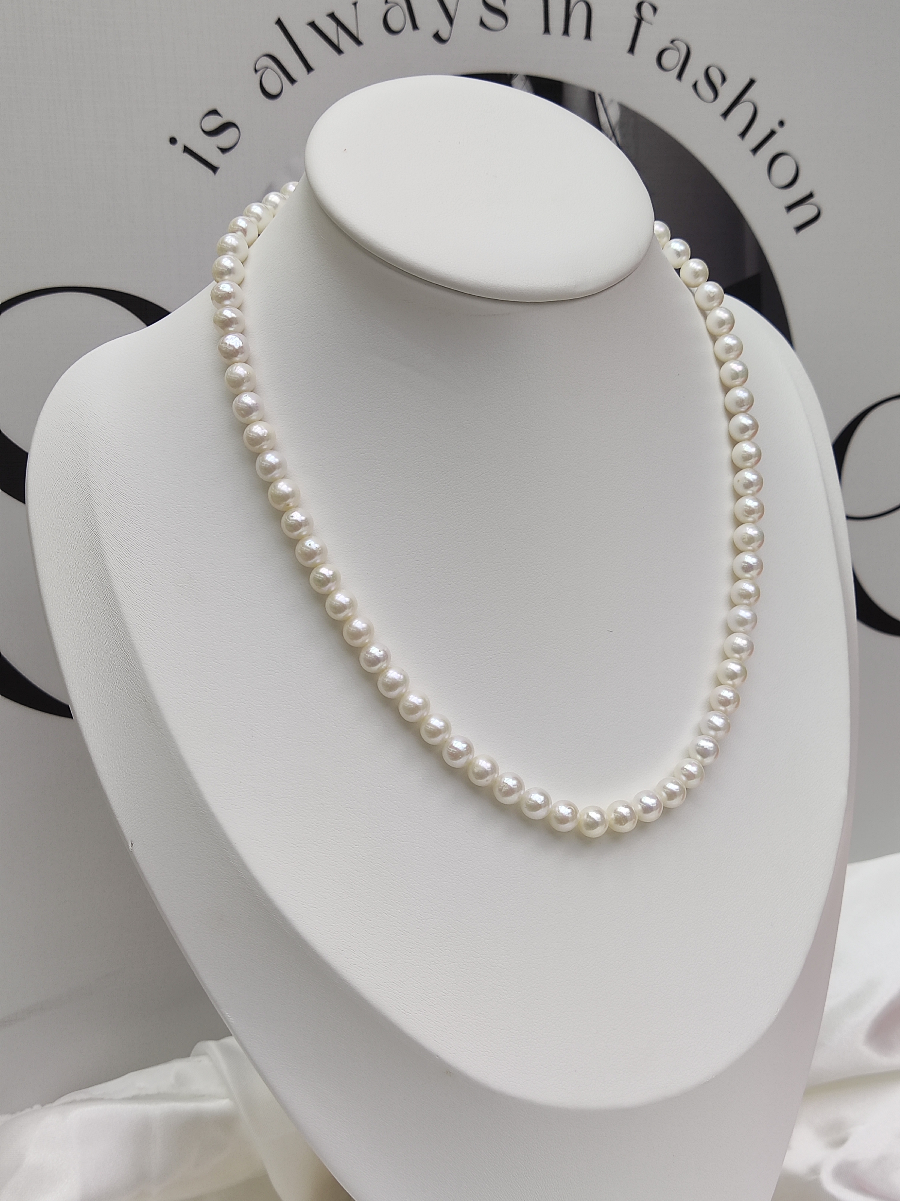 Pearl necklace 6.5~7.5mm