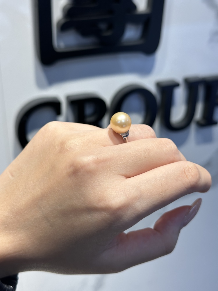 18k Gold 12mm South Sea Pearl Ring