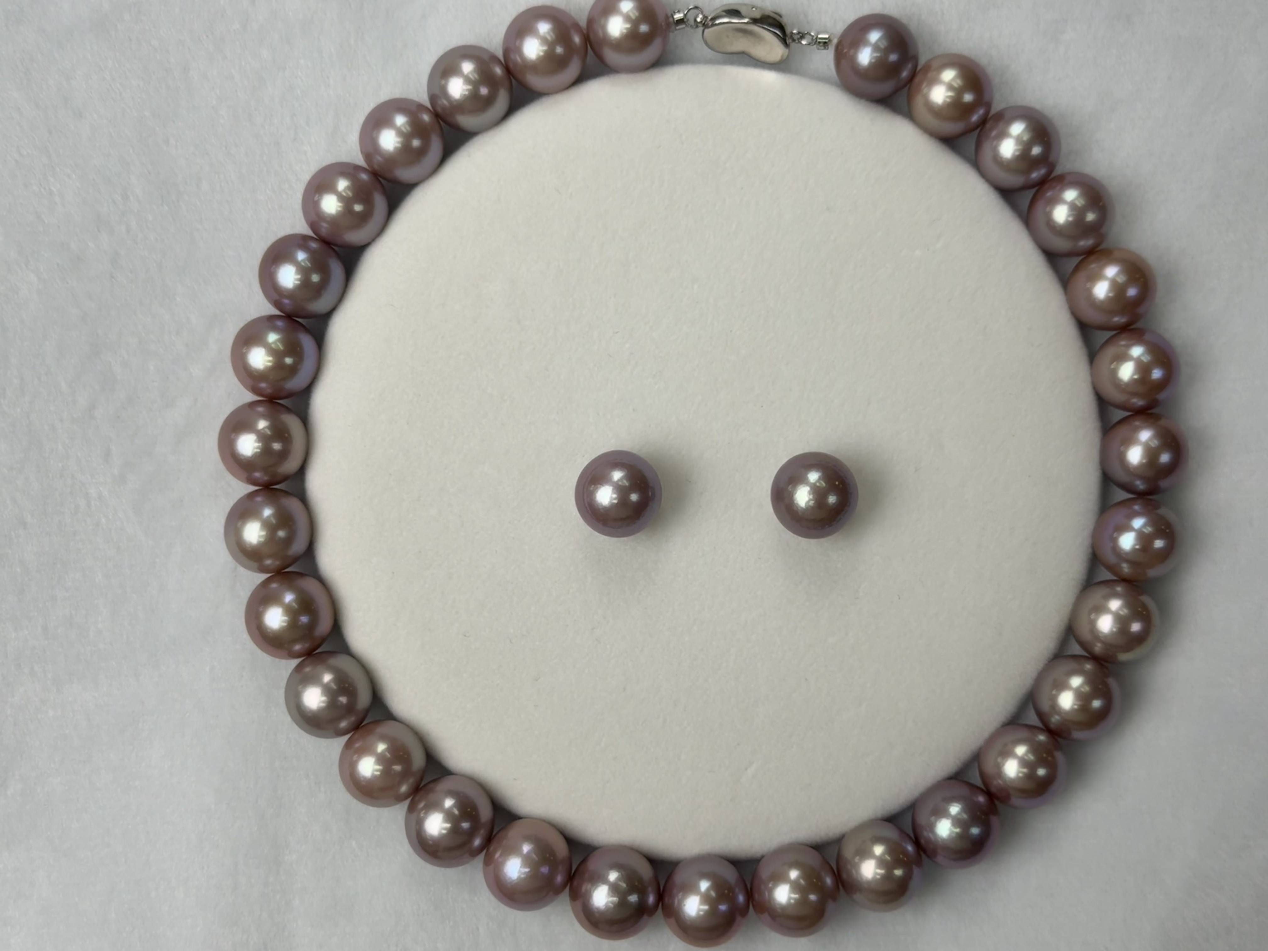 5A Natural Purple Pearl Strand 14~15mm