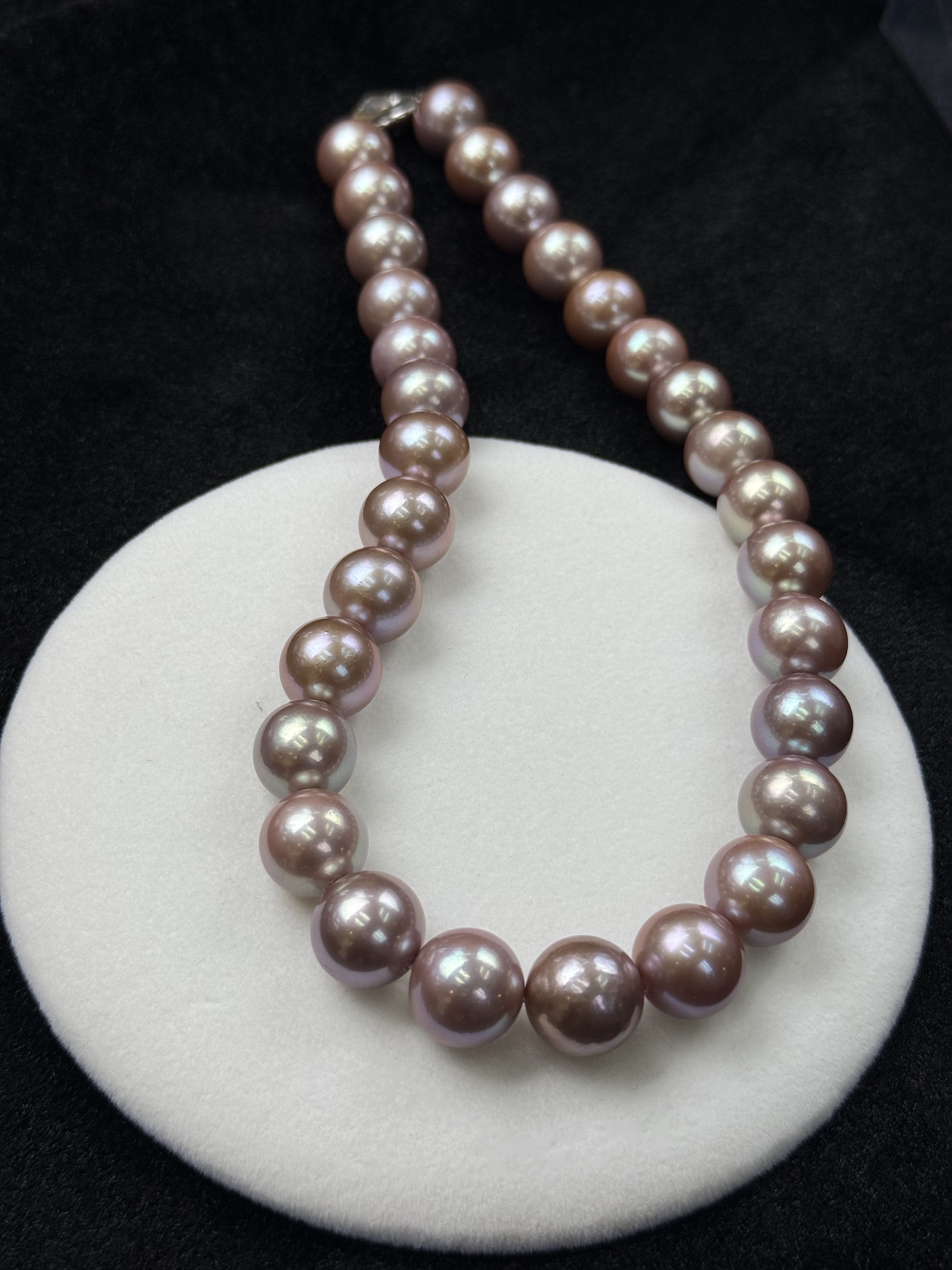 5A Natural Purple Pearl Strand 14~15mm