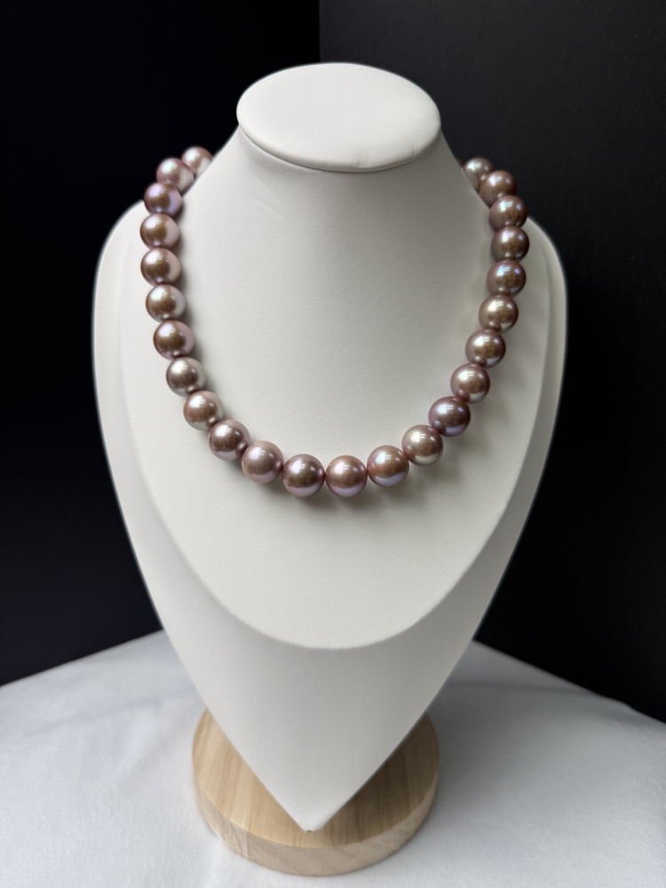 5A Natural Purple Pearl Strand 14~15mm