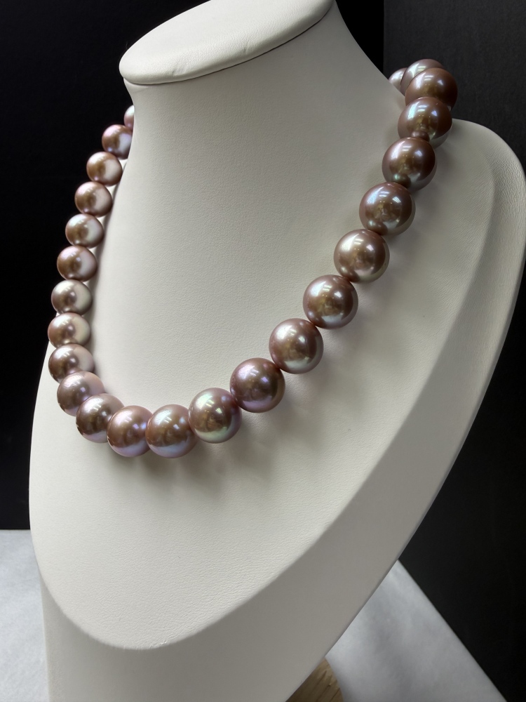 5A Natural Purple Pearl Strand 14~15mm