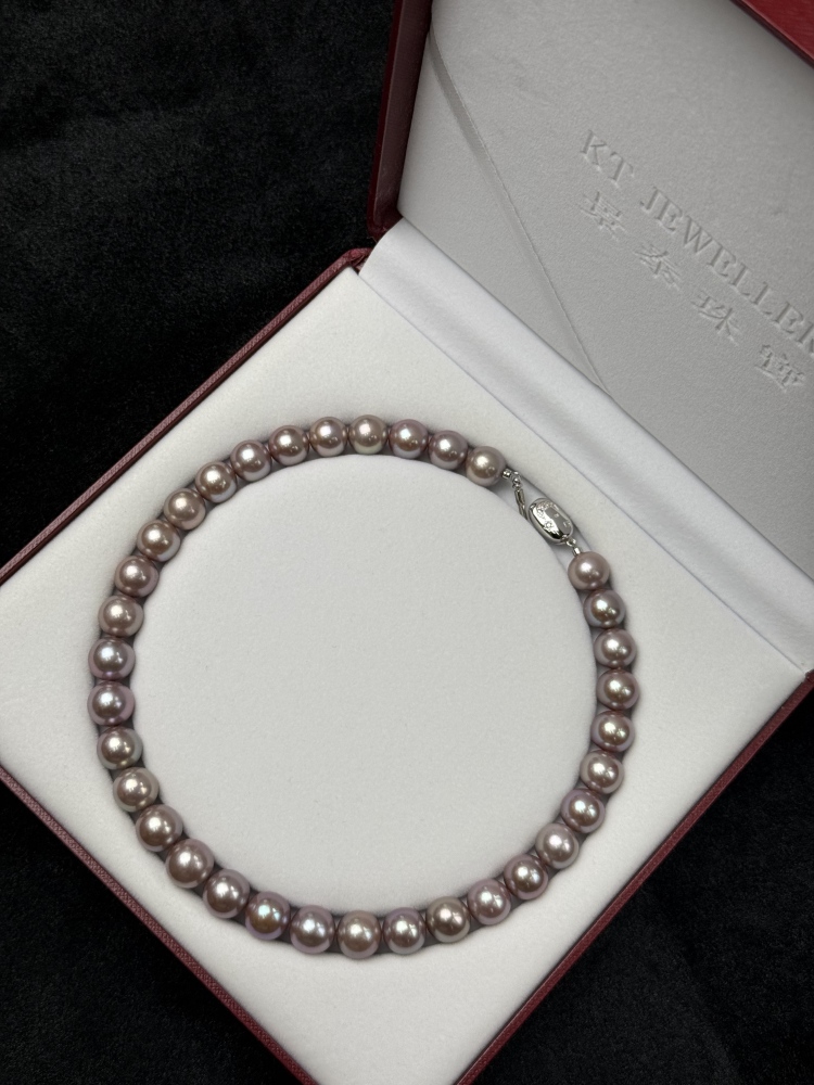 5A Natural Purple Pearl Strand 12~13mm