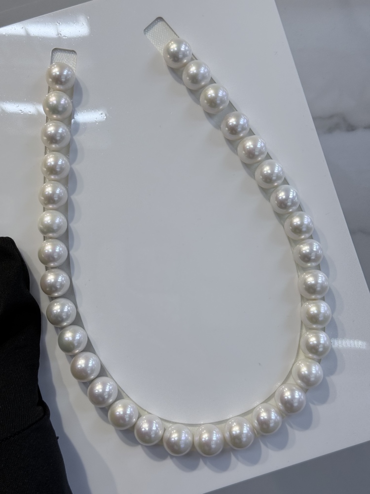 5A White Pearl Strand 13~14mm