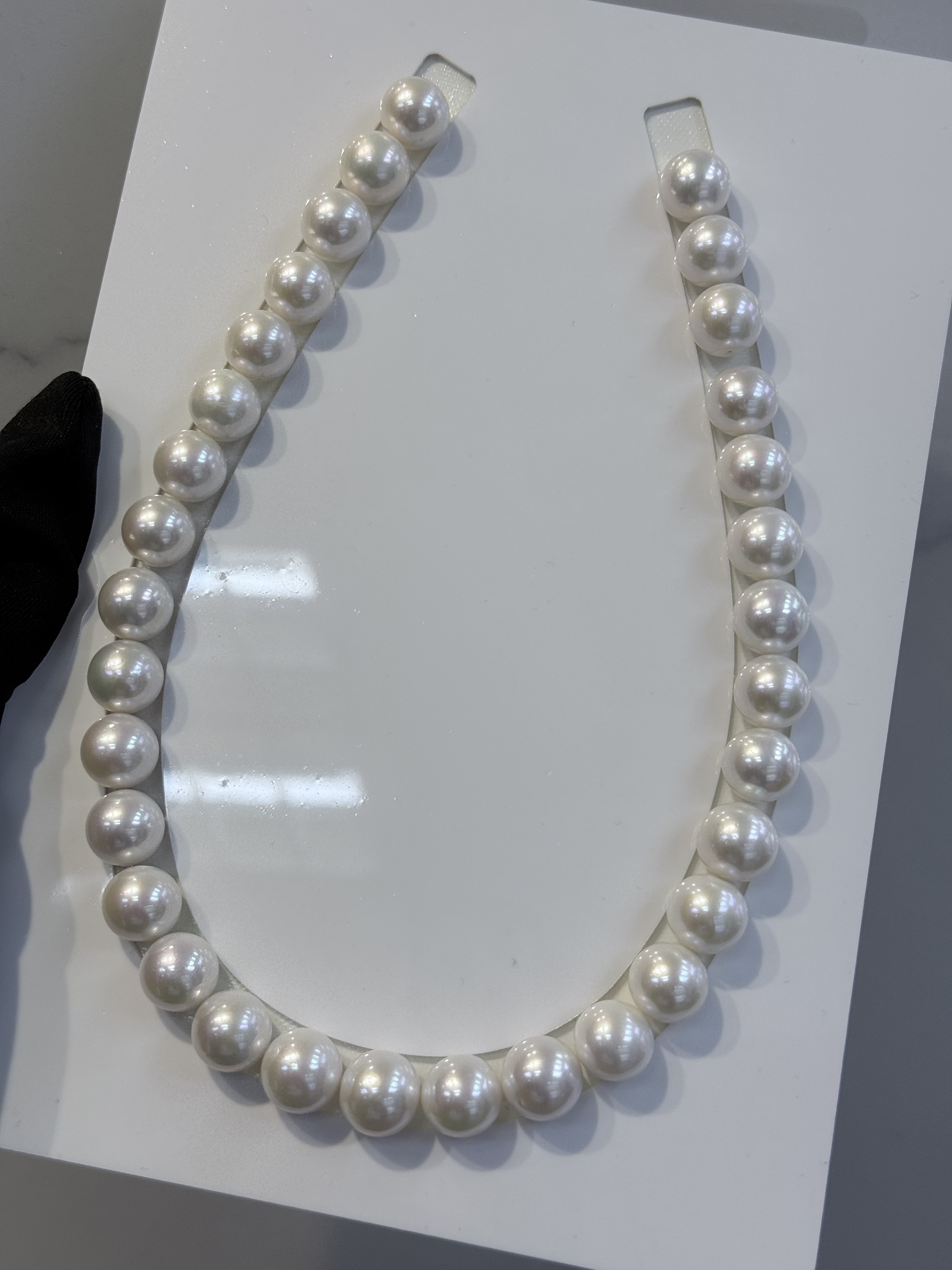5A White Pearl Strand 13~14mm
