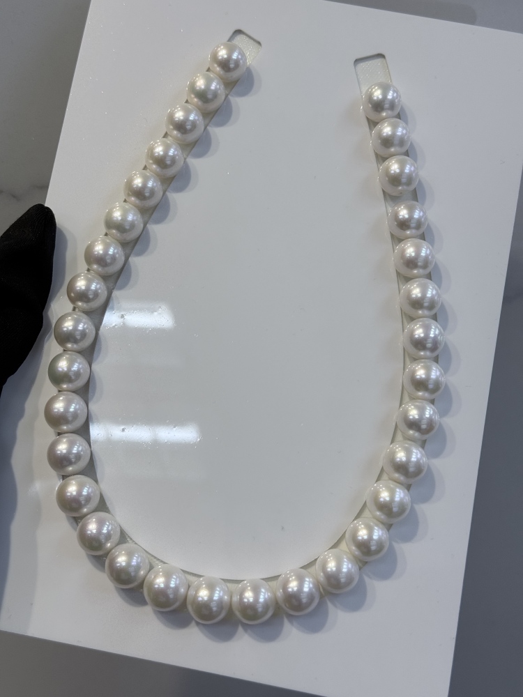 5A White Pearl Strand 13~14mm