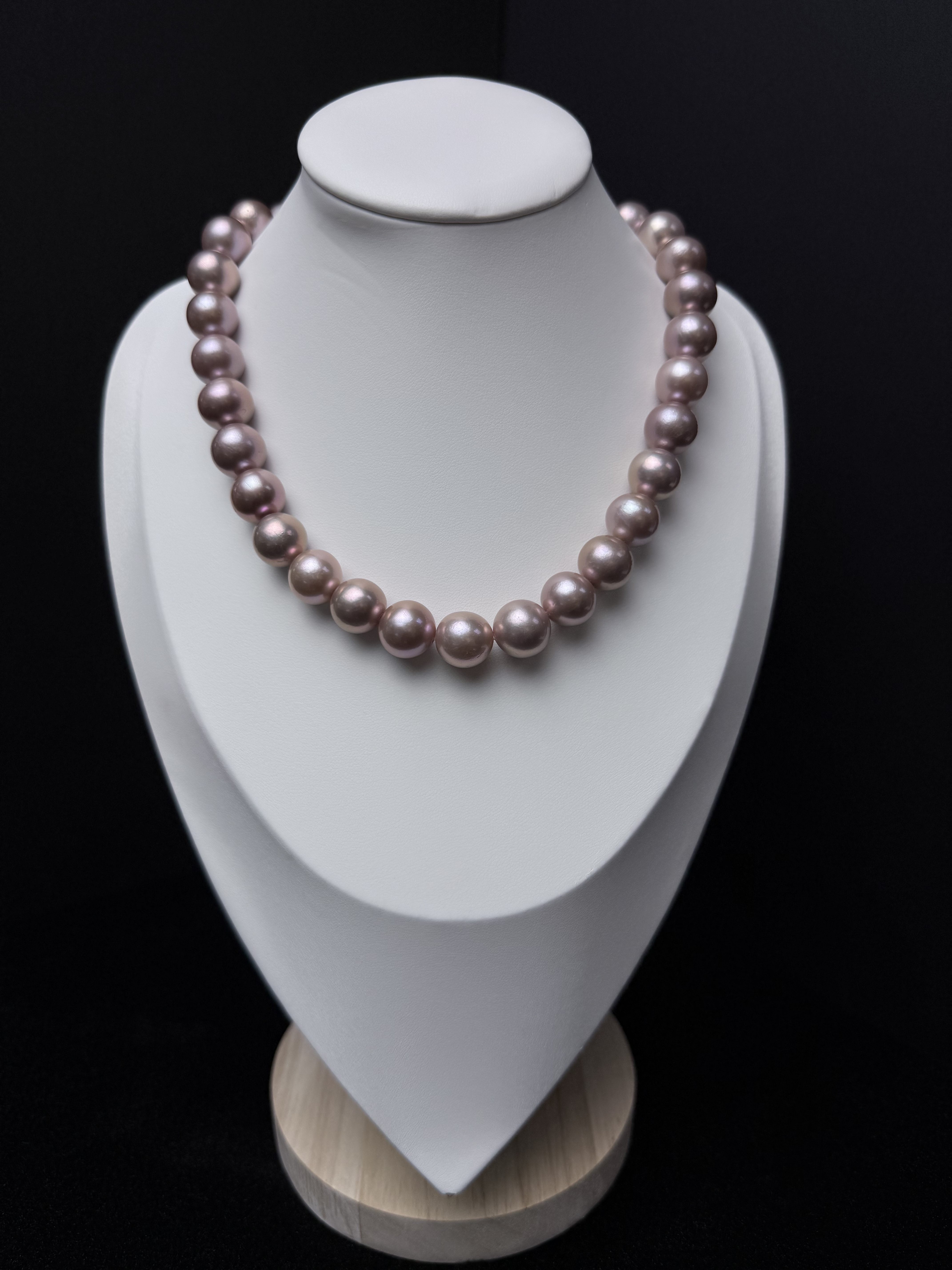 5A Natural Purple Pearl Strand 13~14mm