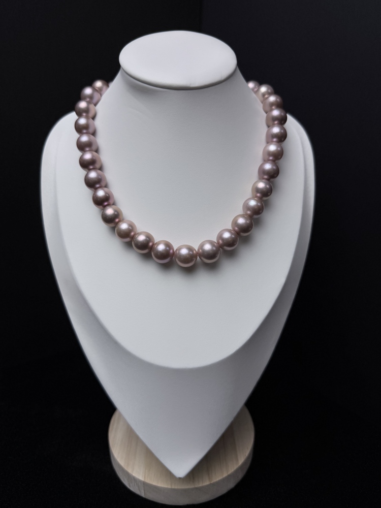 5A Natural Purple Pearl Strand 13~14mm