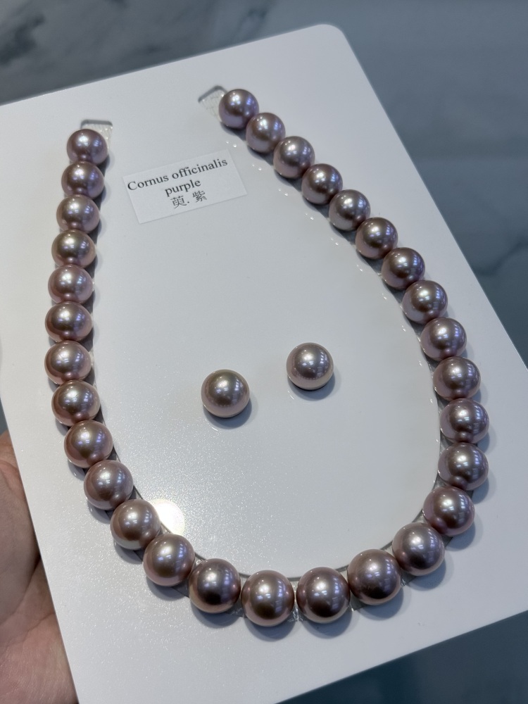 5A Natural Purple Pearl Strand 14~15mm