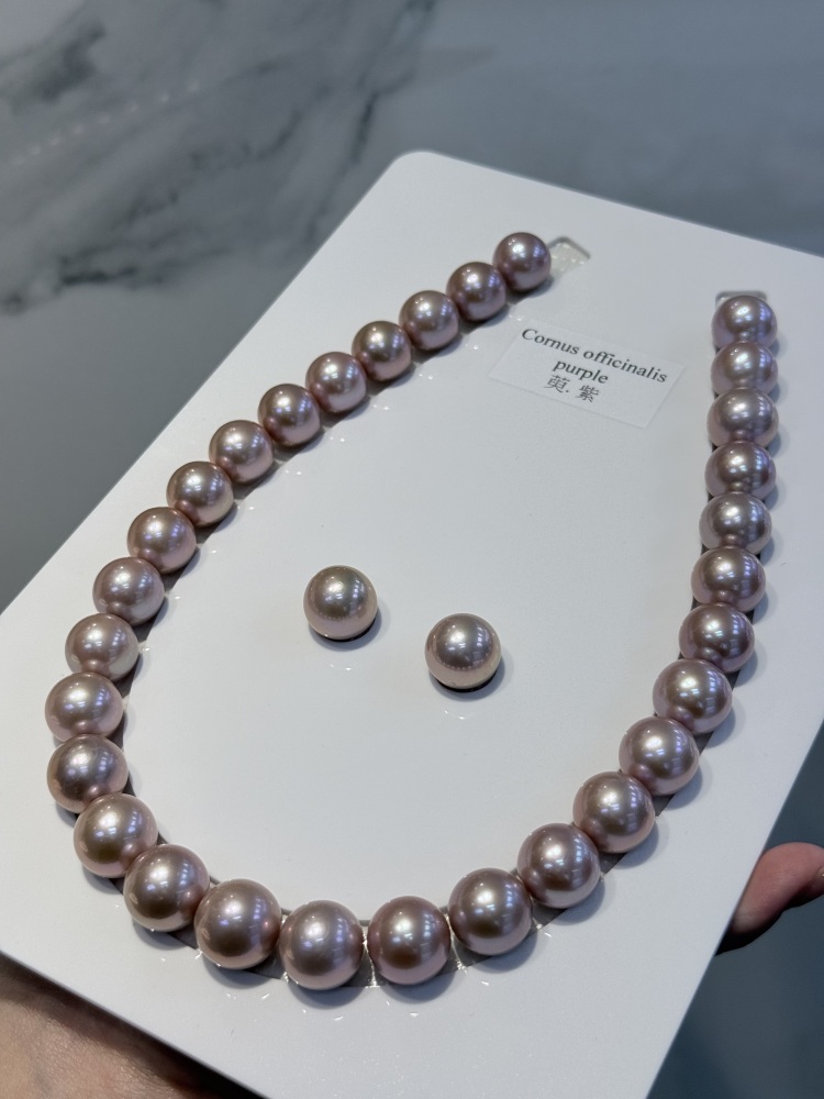 5A Natural Purple Pearl Strand 14~15mm