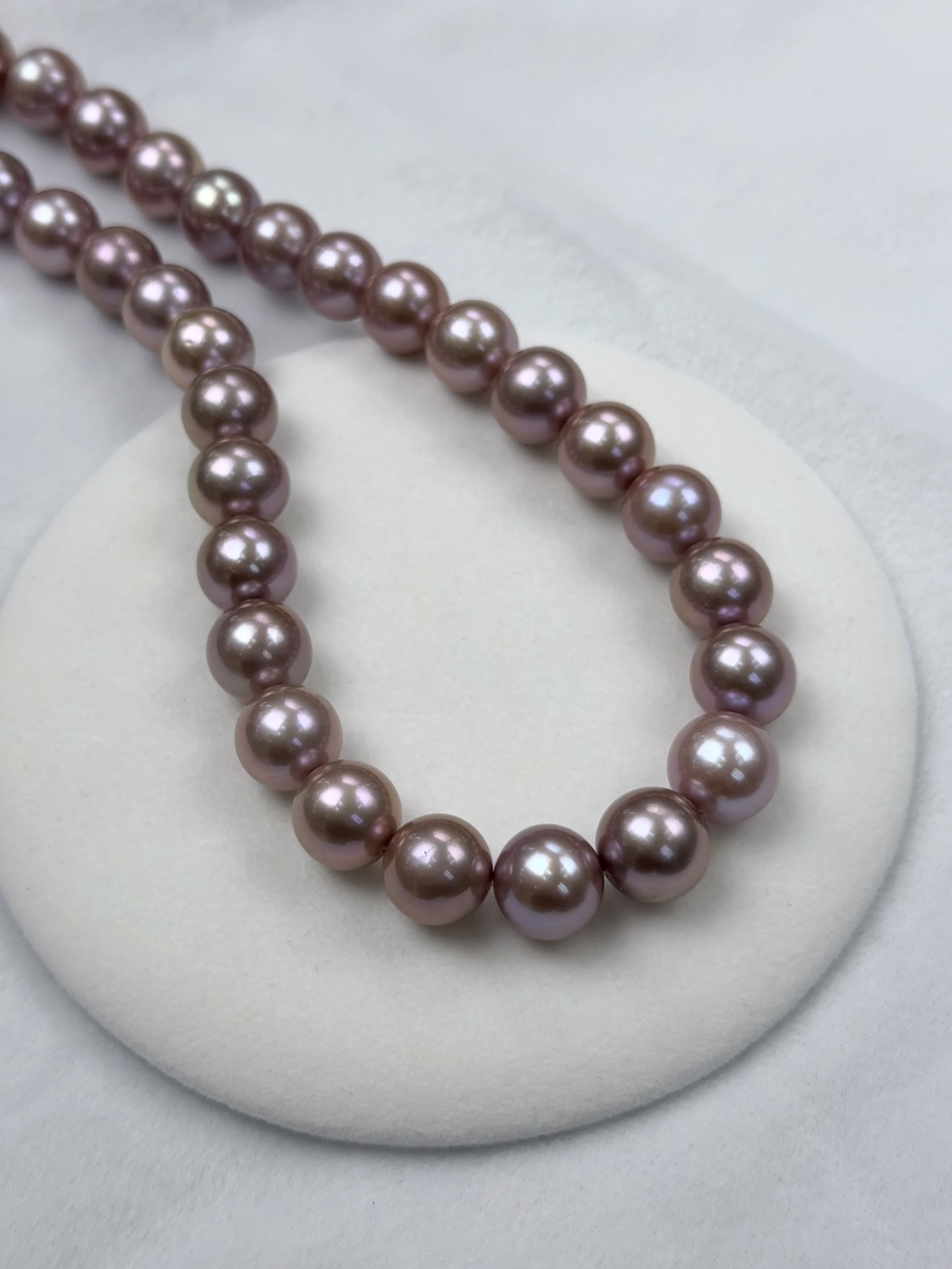 5A Natural Purple Pearl Strand 14~15mm