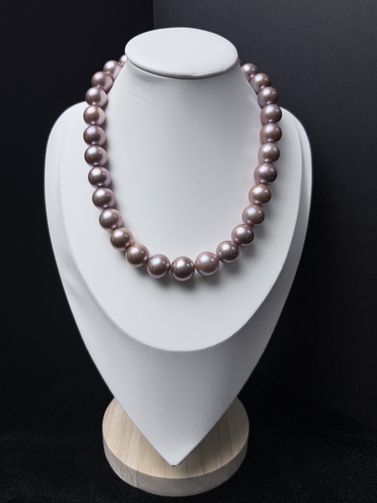 5A Natural Purple Pearl Strand 14~15mm