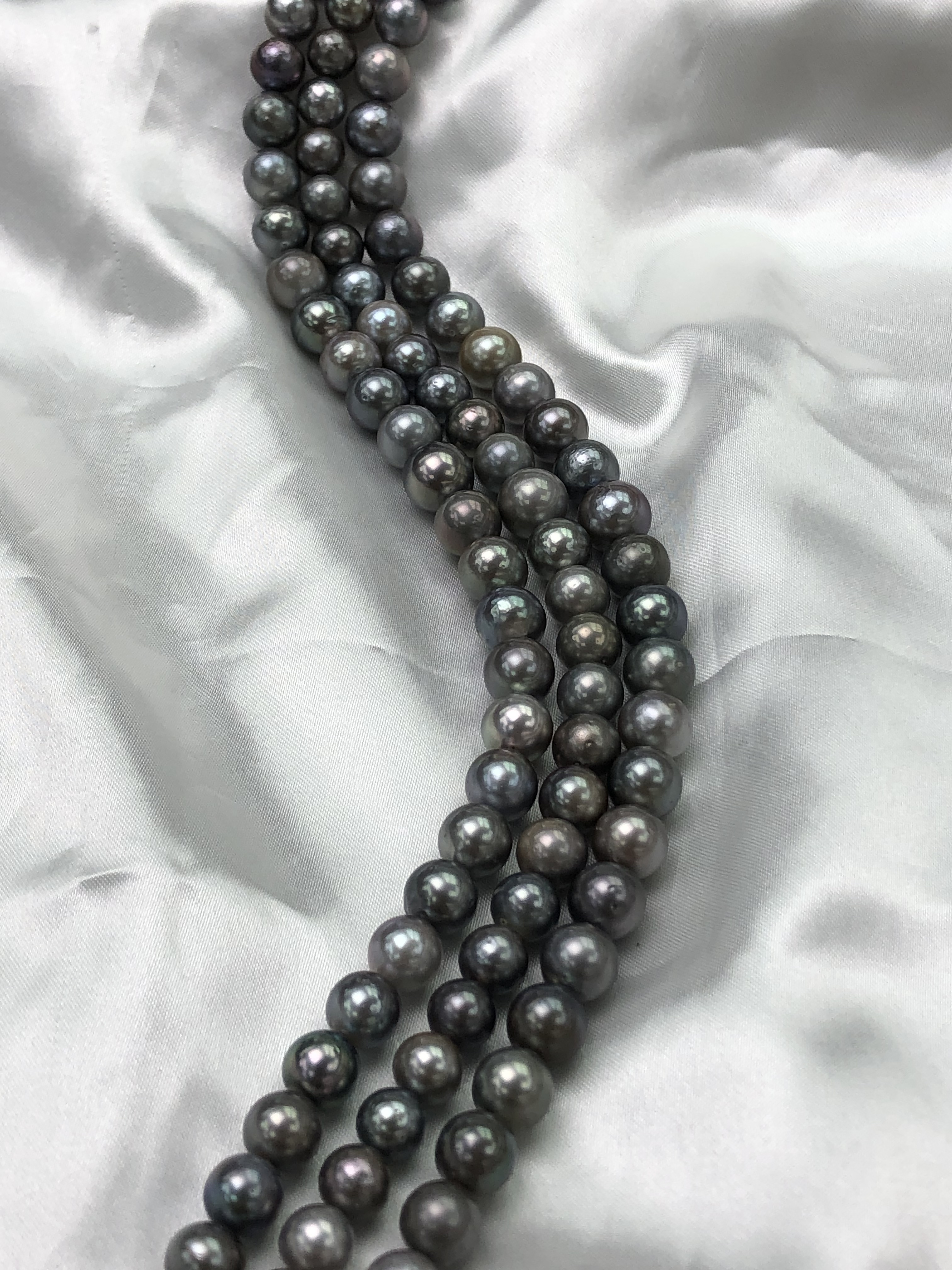 South Sea Pearls Tahiti Necklace 7~10mm