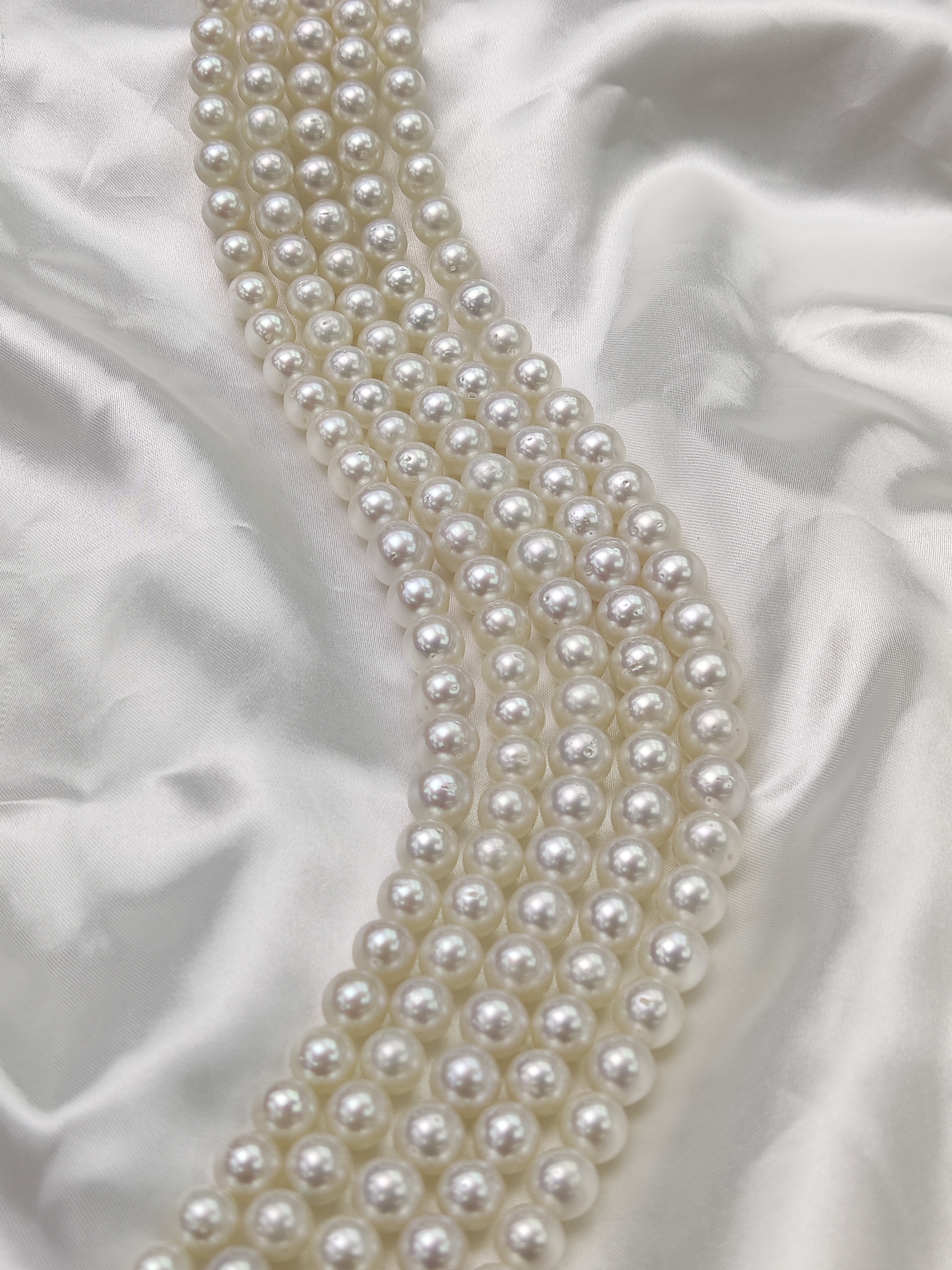 South Sea Australian White  Pearl Necklace 8~10mm