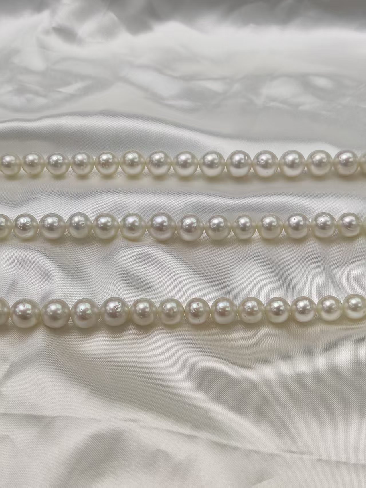 South Sea Australian White  Pearl Necklace 8~10mm