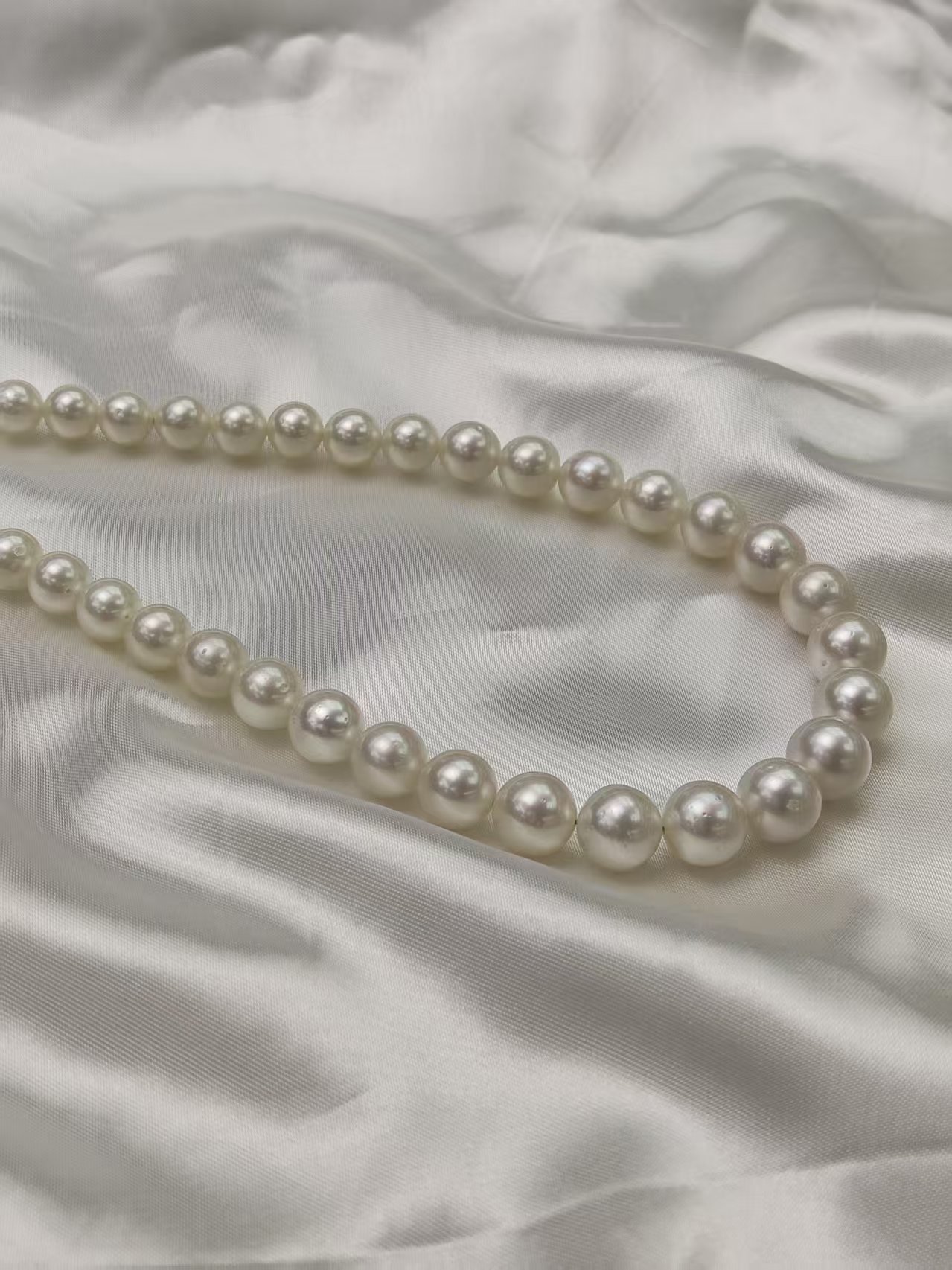 South Sea Australian White  Pearl Necklace 8~10mm