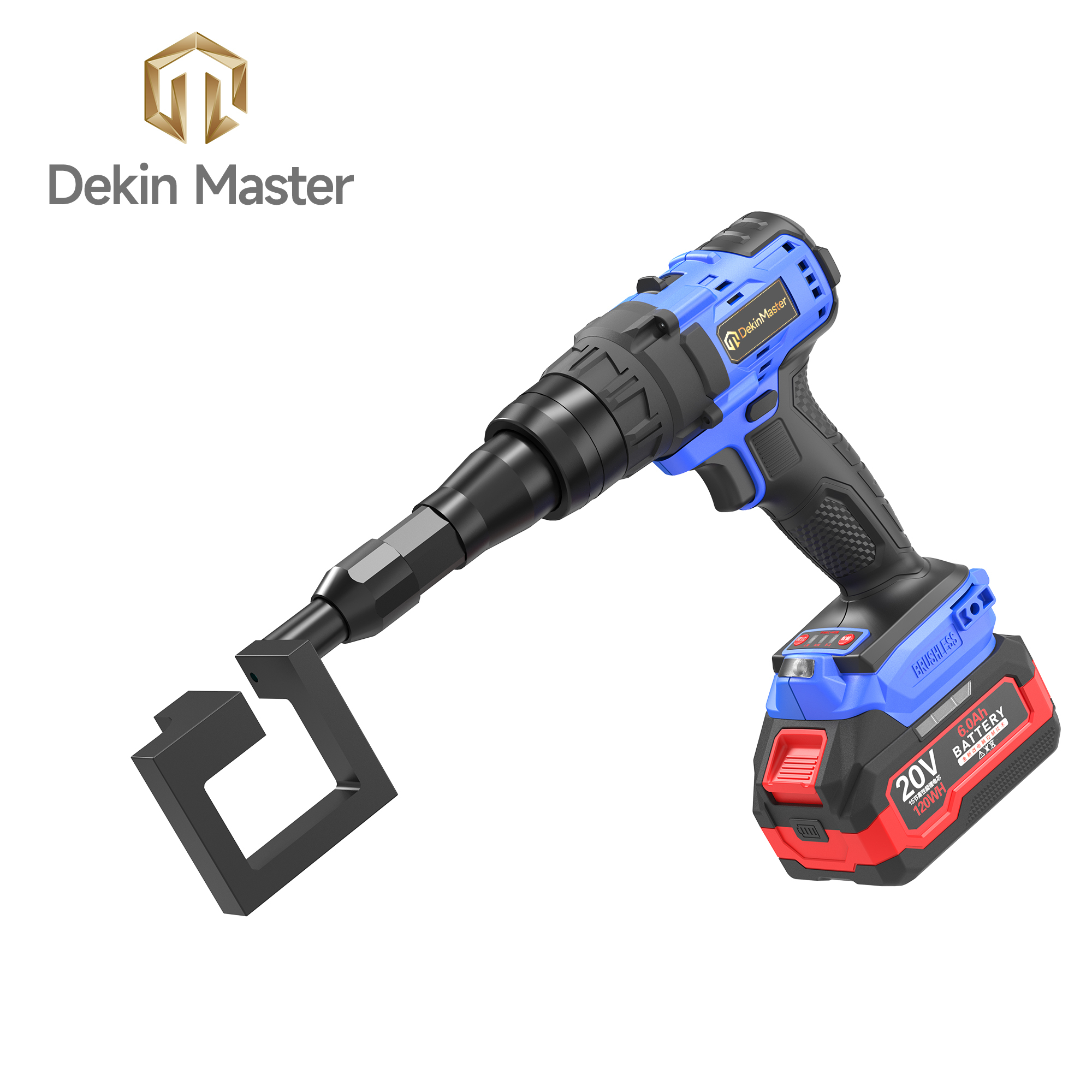 [Throat Depth 43mm] 5220 Cordless Puncher for Riveting of Partition & Ceiling Keels,DEJIN MASTER,[Throat Depth 43mm] 5220 Cordless Puncher for Riveting of Partition & Ceiling Keels
