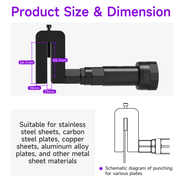 [Throat Depth 55.7mm] 5220 Cordless Puncher for Punching Various Plates Such as Iron, Copper, Steel and Aluminum,DEJIN MASTER,[Throat Depth 55.7mm] 5220 Cordless Puncher for Punching Various Plates Such as Iron, Copper, Steel and Aluminum