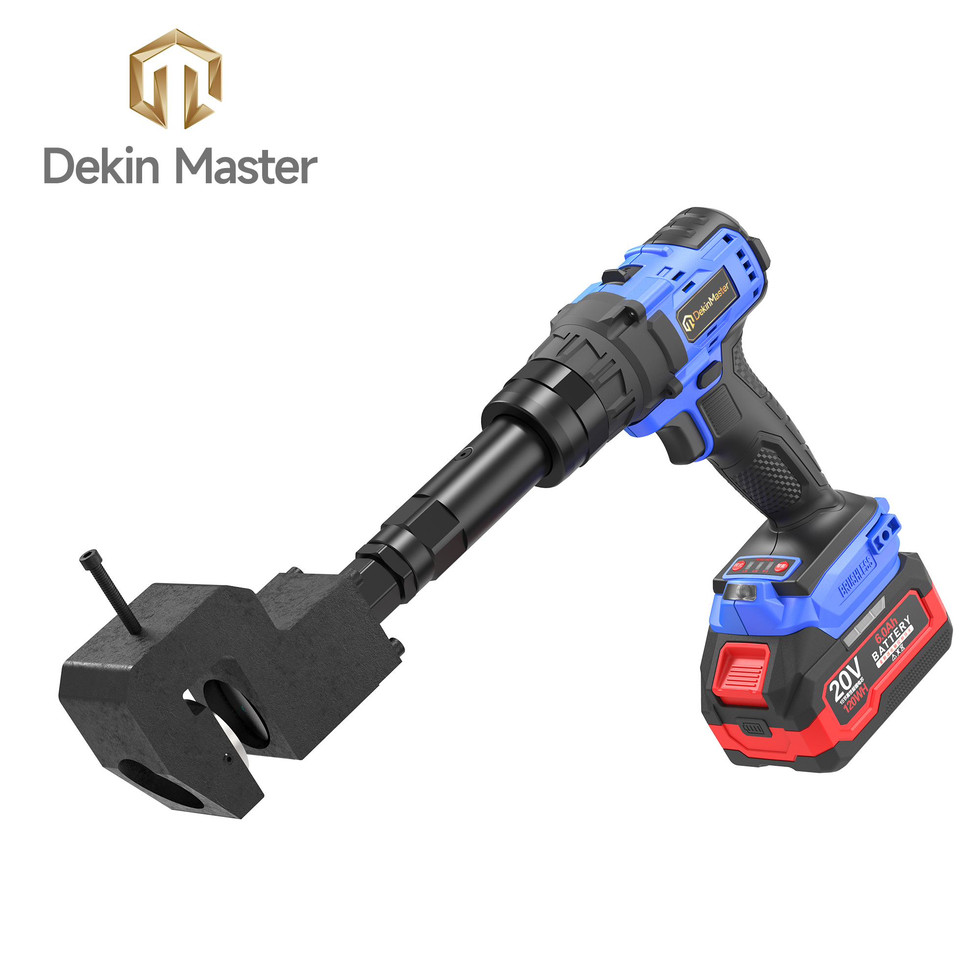 [Throat Depth 35mm] 5220 Cordless Puncher for Side Hole Punching of Electrical Wire Ducts & Galvanized Cable Trays,DEJIN MASTER,[Throat Depth 35mm] 5220 Cordless Puncher for Side Hole Punching of Electrical Wire Ducts & Galvanized Cable Trays