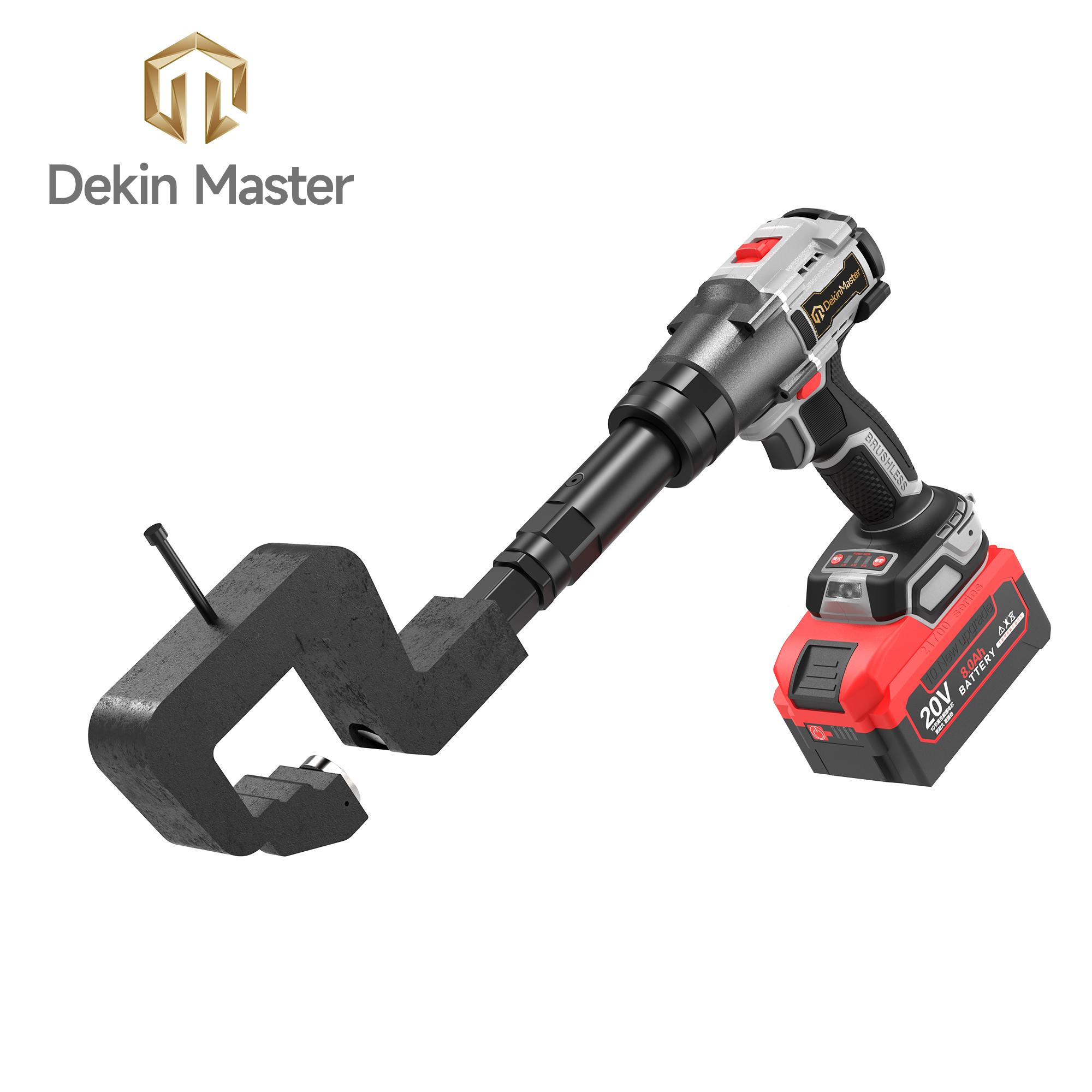 [Throat Depth 60mm] 5320 Cordless Puncher for Side & Bottom Hole Punching of C-Sections / Purlins,DEJIN MASTER,[Throat Depth 60mm] 5320 Cordless Puncher for Side & Bottom Hole Punching of C-Sections / Purlins