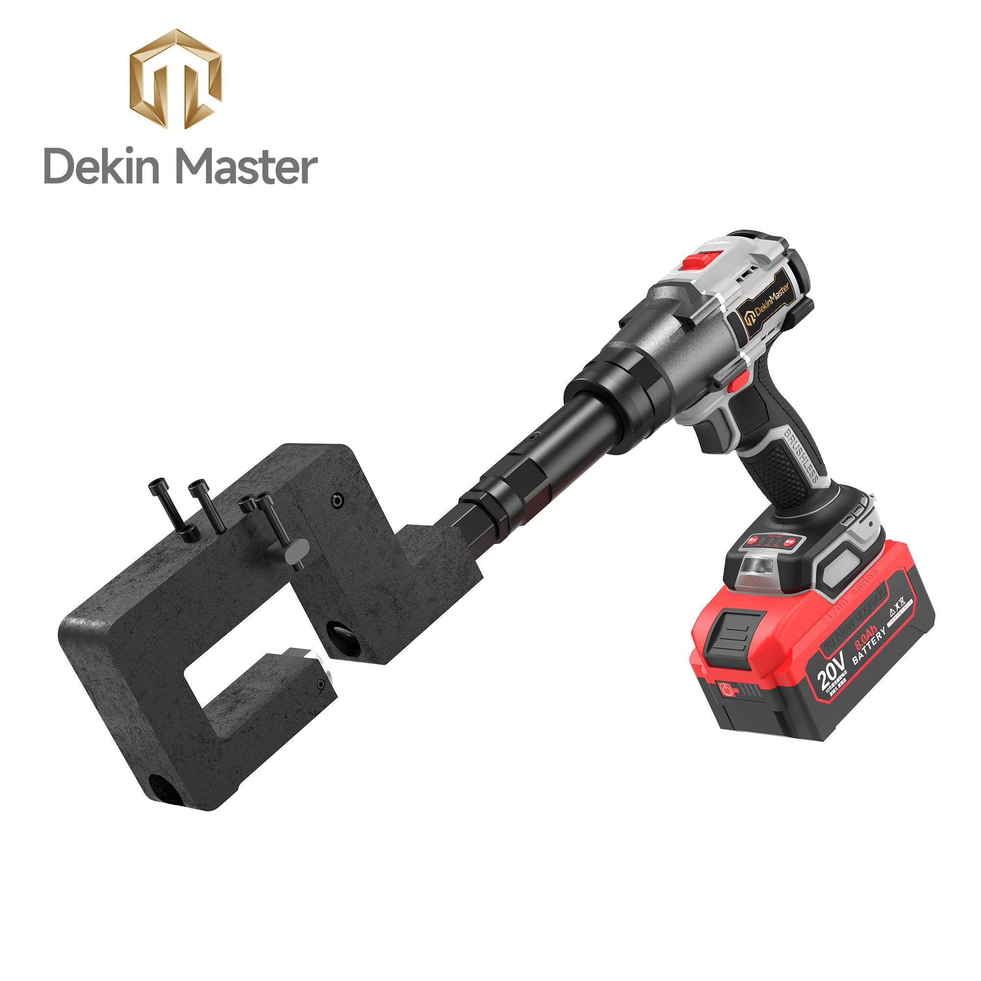 [Throat Depth 50.7mm] 5320 Cordless Puncher for Bottom Hole Punching of U‑Sections / PV Brackets,DEJIN MASTER,[Throat Depth 50.7mm] 5320 Cordless Puncher for Bottom Hole Punching of U‑Sections / PV Brackets