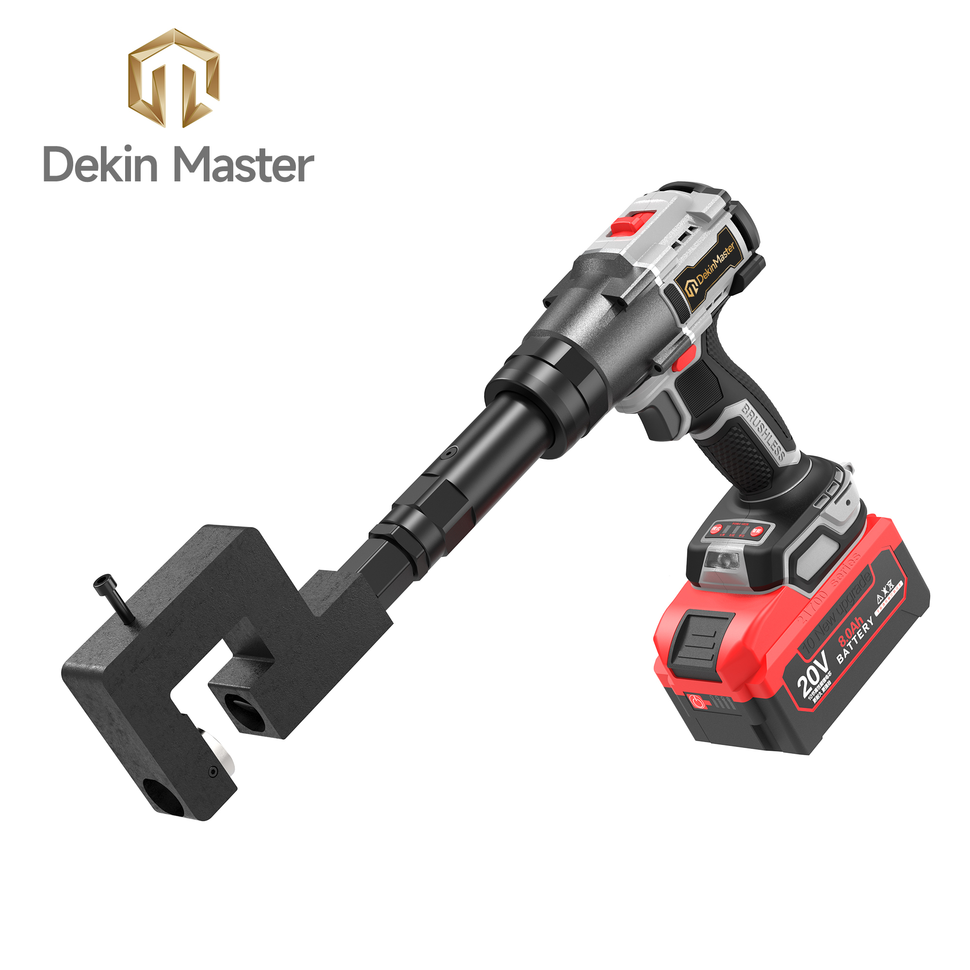 [Throat Depth 40mm] 5320 Cordless Puncher for Hole Punching of Angle Iron & Metal Water Tanks,DEJIN MASTER,[Throat Depth 40mm] 5320 Cordless Puncher for Hole Punching of Angle Iron & Metal Water Tanks
