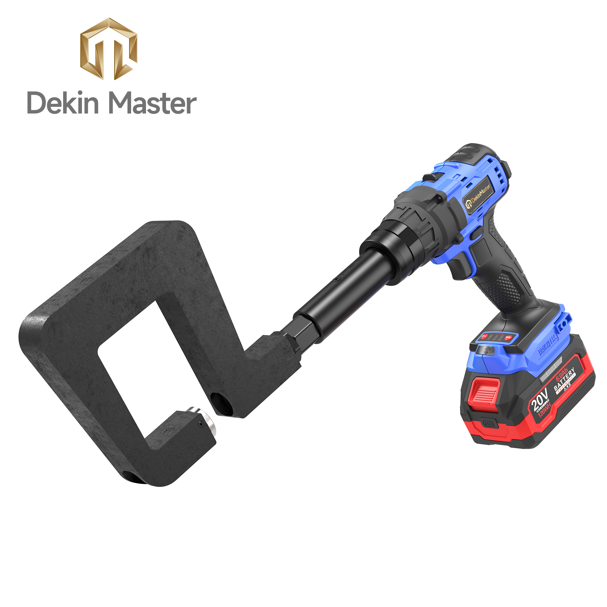 [Throat Depth 110mm] 5220 Cordless Puncher for Side & Bottom Hole Punching of C‑Sections / Purlins,DEJIN MASTER,[Throat Depth 110mm] 5220 Cordless Puncher for Side & Bottom Hole Punching of C‑Sections / Purlins