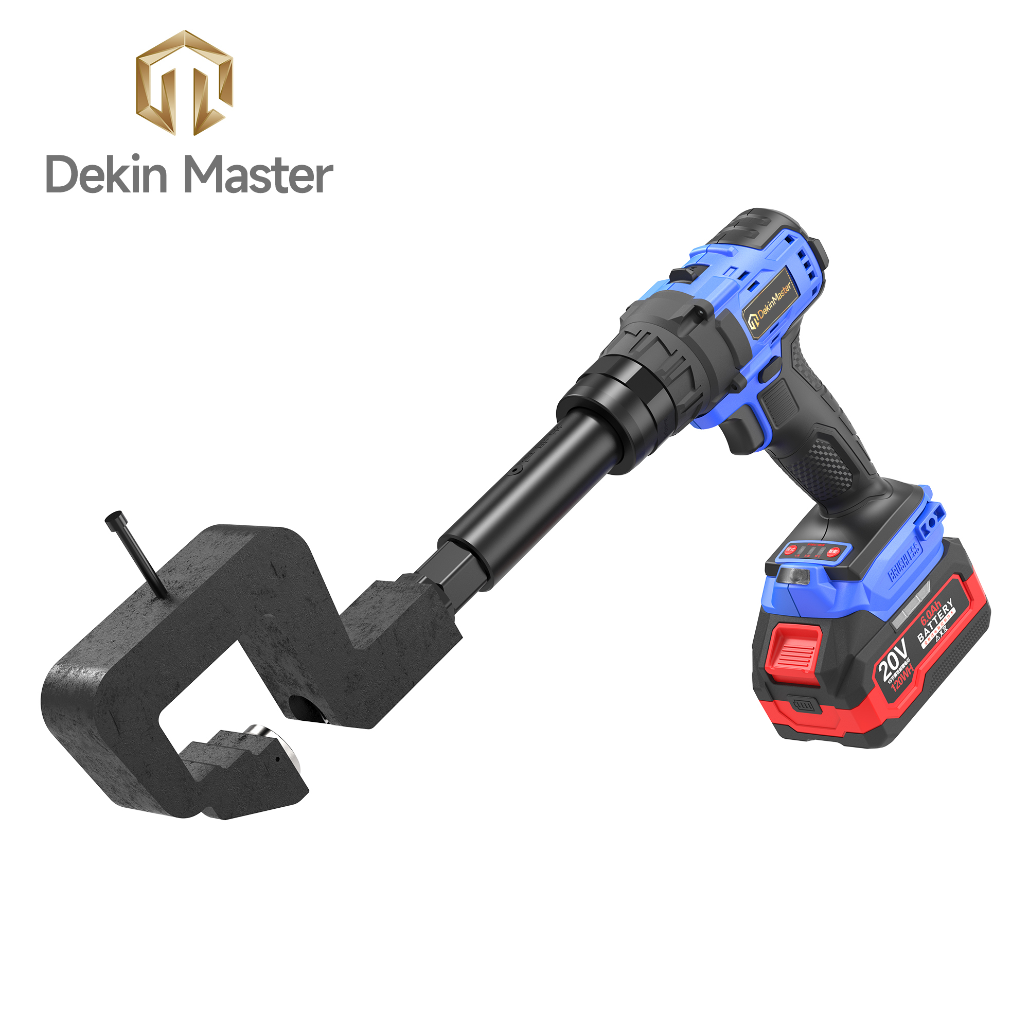 [Throat Depth 60mm] 5220 Cordless Puncher for Side & Bottom Hole Punching of C-Sections / Purlins,DEJIN MASTER,[Throat Depth 60mm] 5220 Cordless Puncher for Side & Bottom Hole Punching of C-Sections / Purlins