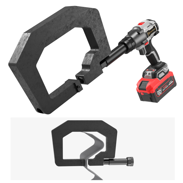 [Throat Depth 160mm] 5320 Cordless Puncher for Hole Punching of Highway Guardrails,DEJIN MASTER,[Throat Depth 160mm] 5320 Cordless Puncher for Hole Punching of Highway Guardrails