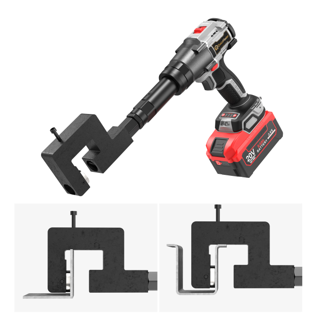 [Throat Depth 40mm] 5320 Cordless Puncher for Hole Punching of Angle Iron & Metal Water Tanks,DEJIN MASTER,[Throat Depth 40mm] 5320 Cordless Puncher for Hole Punching of Angle Iron & Metal Water Tanks