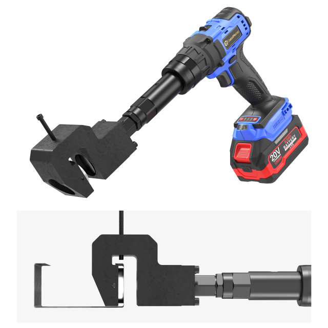 [Throat Depth 35mm] 5220 Cordless Puncher for Side Hole Punching of Electrical Wire Ducts & Galvanized Cable Trays,DEJIN MASTER,[Throat Depth 35mm] 5220 Cordless Puncher for Side Hole Punching of Electrical Wire Ducts & Galvanized Cable Trays