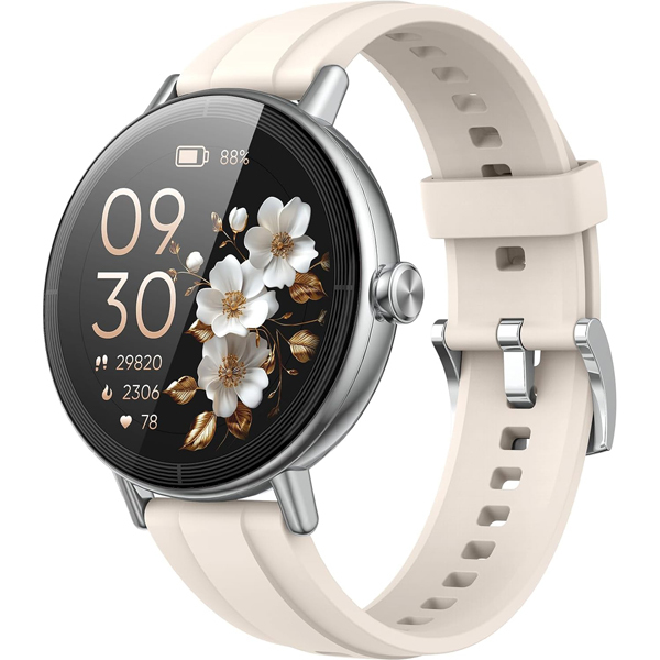 Smart Watch for Women, 1.27" HD Fitness Tracker with Bluetooth Calls(Answer&Make) IP68 Waterproof Smartwatch Compatible IOS/Android,100+ Sport Modes Watch with Heart Rate/Sleep Monitor Pedometer Black