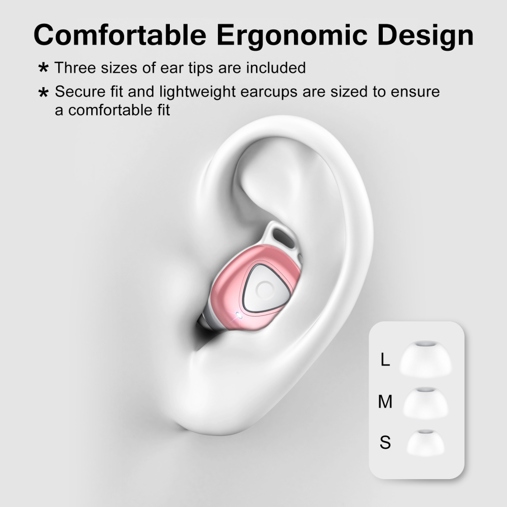Wireless Earbuds, Bluetooth 5.4 Earphones in Ear with 4 ENC Noise Cancelling Mic, Mini Ear buds with 40H Playtime Hi-Fi Deep Bass, IP7 Waterproof Dual LED for Android and IOS, USB-C, for Gifts Pink