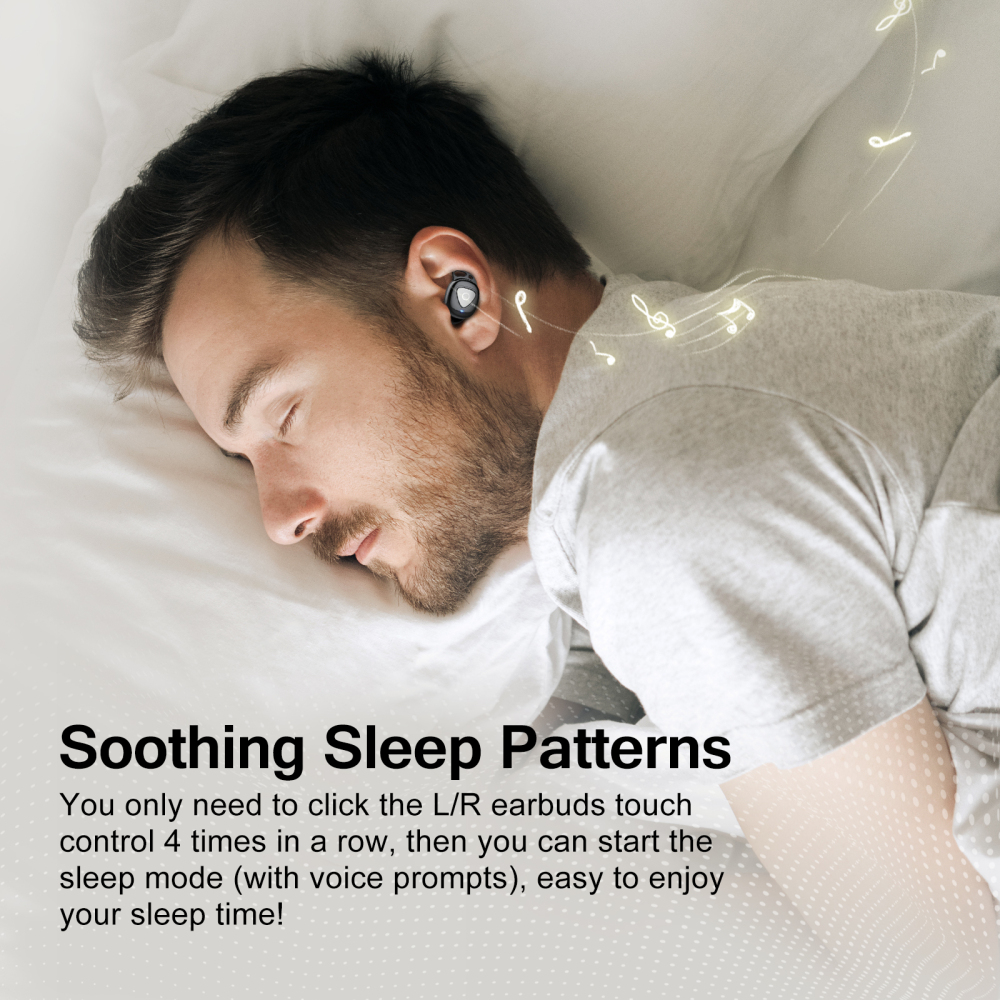 Wireless Earbuds, Bluetooth 5.4 Earphones in Ear with 4 ENC Noise Cancelling Mic, Mini Ear buds with 40H Playtime Hi-Fi Deep Bass, IP7 Waterproof Dual LED for Android and IOS, USB-C, for Gifts Black