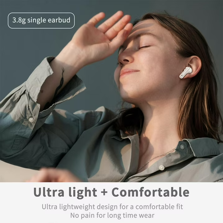 Wireless Earbuds, Bluetooth 5.4 Headphones in Ear with 4 ENC Noise Cancelling Mic, Wireless Earphones HiFi Stereo Deep Bass 40H Playtime, In-Ear Bluetooth Earbuds LED Display IP7 Waterproof