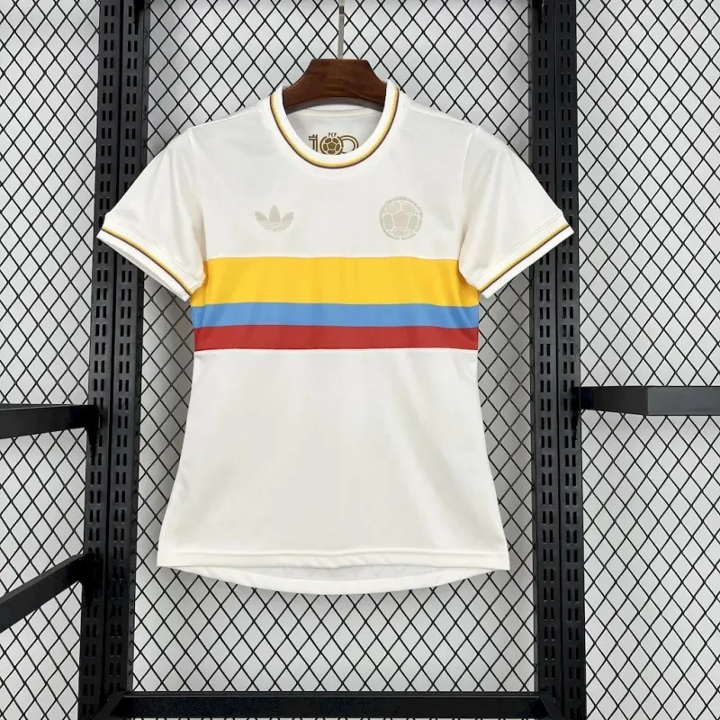2024-25 Colombia Nation 100th Anniversary Fan Version Football Jersey