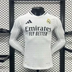 2024-25 Real Madrid Home Long Sleeve Jersey Player Version