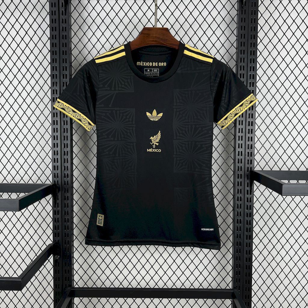 Adidas Women Mexico Third Jersey Kit Gold Cup 2025