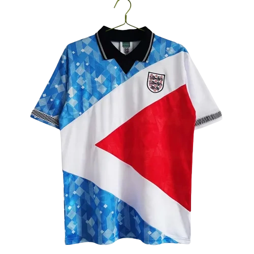 1990 England Retro Soccer Jersey Mash-Up