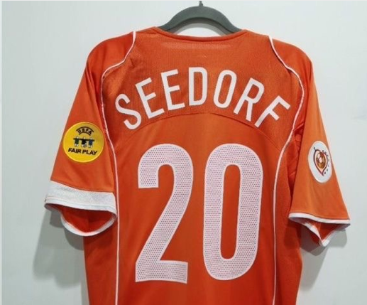 2004 Netherlands Home classic Retro commemorative Football jersey