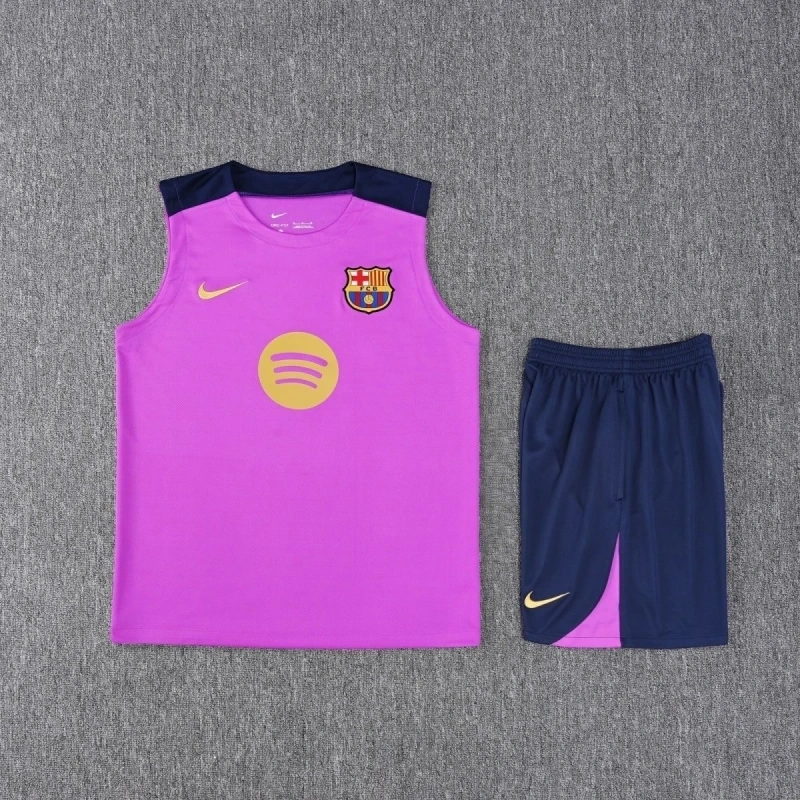 Barcelona Sleeveless Training Kit Purple 2025/26
